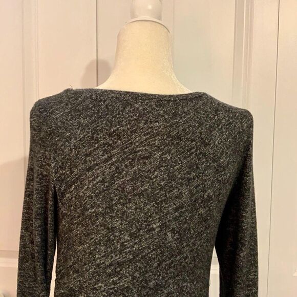 Sunday in Brooklyn Grey Bodycon Long Sleeve Stretch Tulip Hem Dress Small - Picture 7 of 9